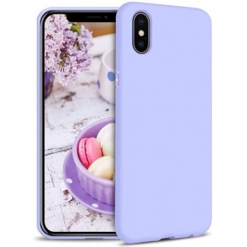 Apple iPhone X & XS Hoesje Paars - Siliconen Back Cover