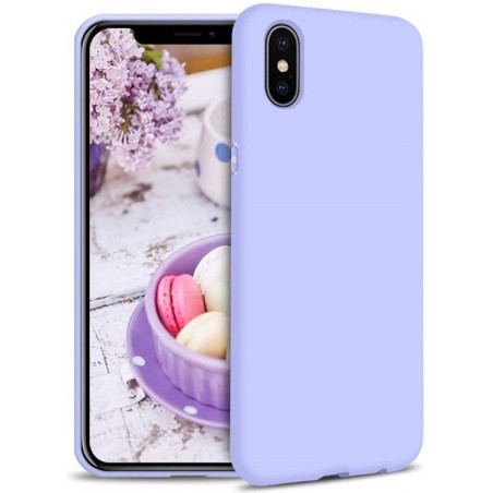 Apple iPhone X & XS Hoesje Paars - Siliconen Back Cover