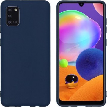 iMoshion Color Backcover Samsung Galaxy A31 hoesje - Donkerblauw