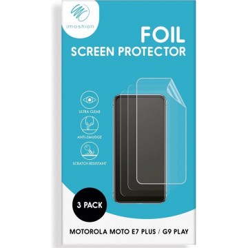 iMoshion Screenprotector - 3 Pack Motorola Moto E7 Plus,Motorola Moto G9 Play Folie - 3 Pack
