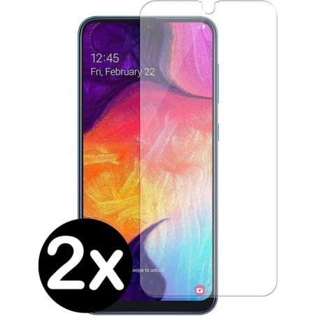 Samsung Galaxy A40 Screenprotector Glas Tempered Glass Case - 2 PACK