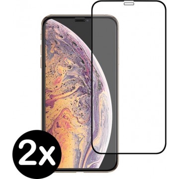 iPhone 11 Pro Screenprotector Tempered Glass Full Screen Cover 2 PACK