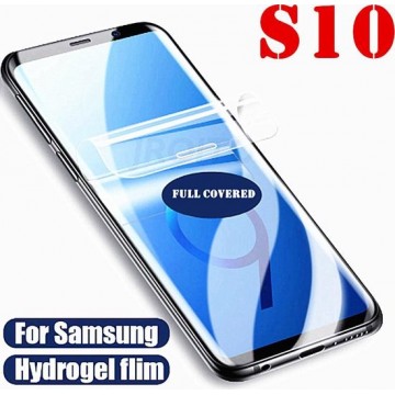 Samsung Galaxy S10 screenprotector 11D Full Cover Hydrogel film Voor Samsung Soft Curved Film Screen Protector Niet van glas