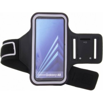 Zwarte sportarmband voor de Samsung Galaxy A8 (2018)