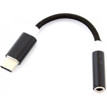 USB-C adapter - naar mini jack - Zwart