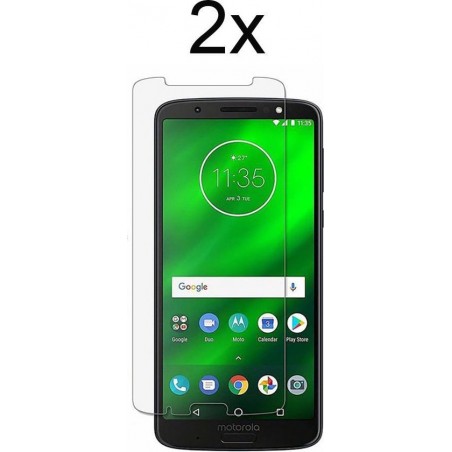 Motorola G6 Plus Screenprotector Glas - Motorola Moto G6 Plus Screen Protector - 2x Tempered Glass Screen Protector