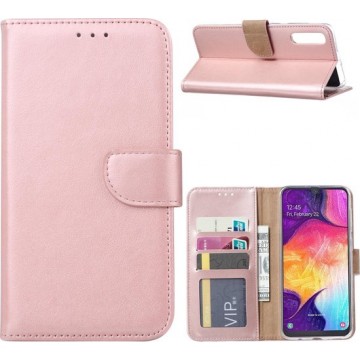 Samsung Galaxy A50 - Bookcase Rose Goud - portemonee hoesje