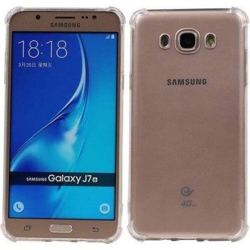 BestCases.nl Transparant TPU Schokbestendig bumper case telefoonhoesje Samsung Galaxy J7 2016