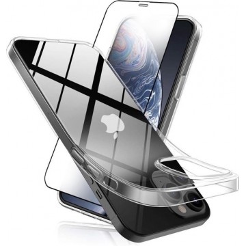 MMOBIEL Screenprotector en Siliconen TPU Beschermhoes voor iPhone 12 Pro Max - 6.7 inch 2020
