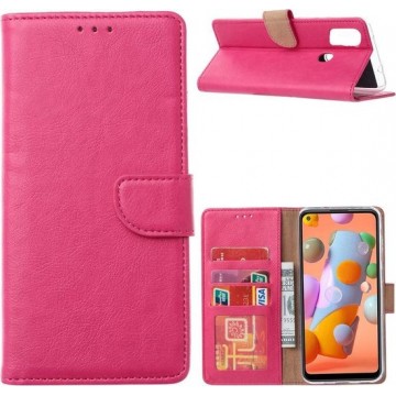 Samsung Galaxy A21S - Bookcase Roze - portemonee hoesje