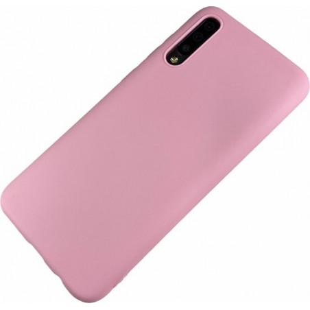Samsung Galaxy A40 - Silicone hoesje Tim diep roze
