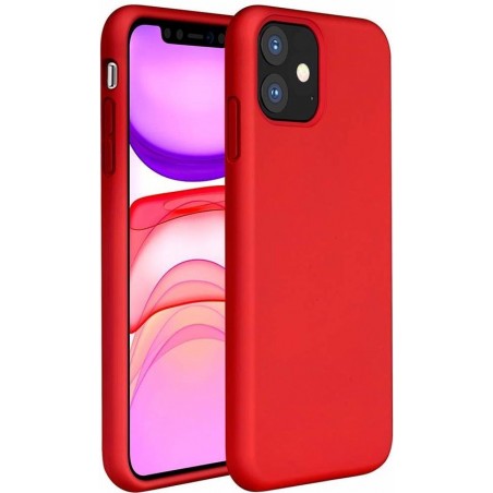 iphone 11 hoesje rood - iPhone 11 siliconen case - hoesje iPhone 11 apple - iPhone 11 hoesjes cover hoes