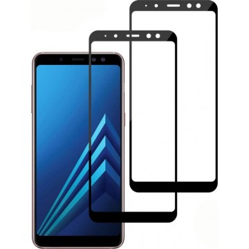 Samsung Galaxy A8 2018 Screenprotector Glas - Full Curved Tempered Glass Screen Protector - 2x