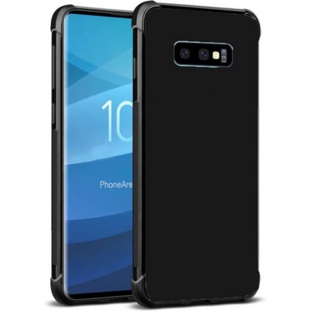 Shockproof Soft TPU hoesje zwart Silicone Case Samsung Galaxy S10