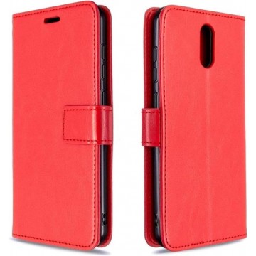 Nokia 1.3 hoesje book case rood