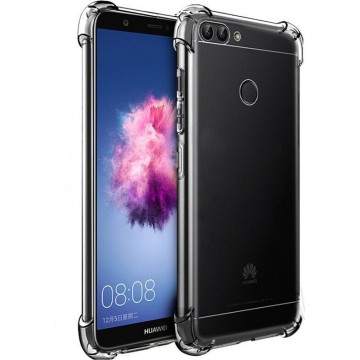 huawei p smart 2018 hoesje shock proof case - Huawei p smart 2018 hoesje shock proof case hoes cover transparant