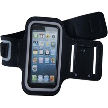 Sport armband hardloop hoesje voor Apple iPhone 5/5S/C/SE- Zwart