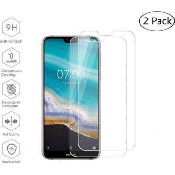 Nokia 7.1 2018 Screen Protector [2-Pack] Tempered Glas Screenprotector