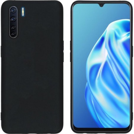 iMoshion Color Backcover Oppo Reno3 / Oppo A91 hoesje - Zwart