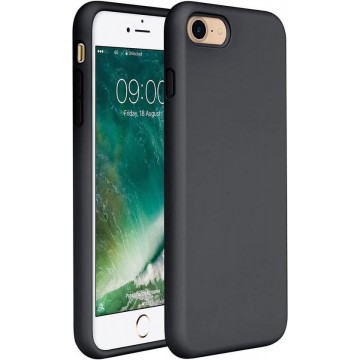 Apple iPhone 7 & 8 Hoesje - Siliconen Back Cover - Zwart