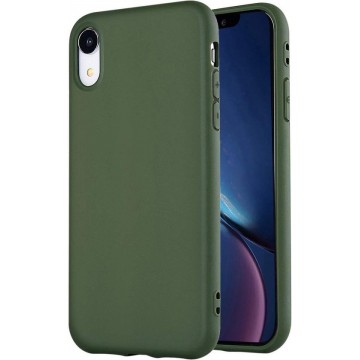 Apple iPhone XR Hoesje - Siliconen Backcover - Groen