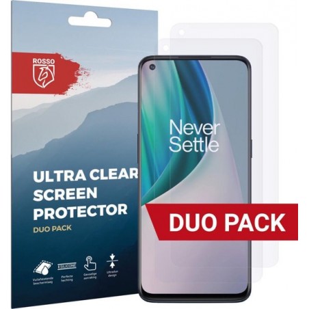 Rosso OnePlus Nord N10 Ultra Clear Screen Protector Duo Pack