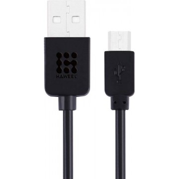 Haweel Gecertificeerde kabel 3 Meter Micro USB High Speed Laadsnoer Oplaadkabel voor Huawei P9 Lite, G510, G8, G7, G6,