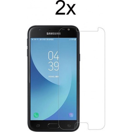 Samsung J3 (2017) Screenprotector Glas - Samsung Galaxy J3 2017 Screenprotector Glas - 2x Tempered Glass Screen Protector