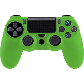 Flexible siliconen beschermings hoesje voor Sony PS4 Game Controller (groen)
