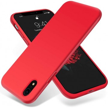 Apple iPhone XR Hoesje - Siliconen Backcover - Rood