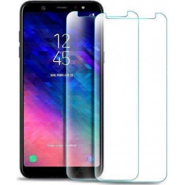 2 Stuks Screenprotector Tempered Glass Glazen Gehard Screen Protector 2.5D 9H (0.3mm) - Samsung Galaxy A6 2018