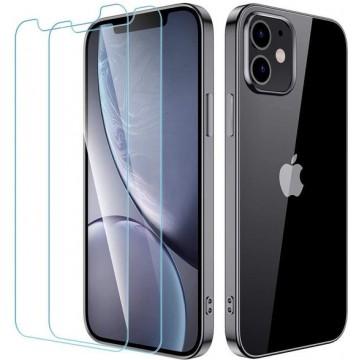 iPhone 12  Screenprotector Tempered Glass Glas Protector Glas Plaatje - iphone 12 screenprotector -  2 Stuks