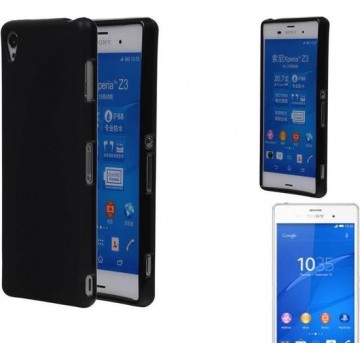 MP Case TPU Hoesje voor Sony Xperia Z3 D6603 met verpakking Zwart