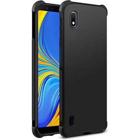 Samsung Galaxy A10 Hoesje - Anti Shock Hybrid Backcover - Zwart