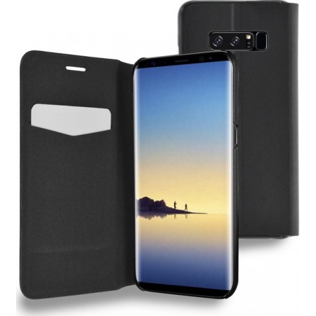 Azuri Samsung Note 8 hoesje - Ultra dunne book case - Zwart