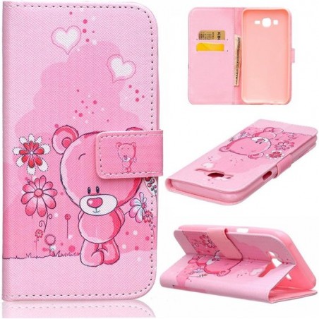 iCarer Bear print wallet case hoesje Samsung Galaxy A3 (2015)