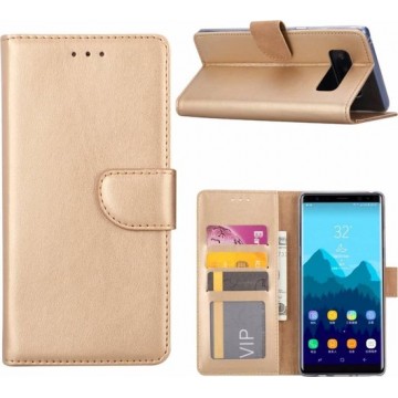 Samsung Galaxy A3 2017 Portemonnee wallet hoesje Book case Goud