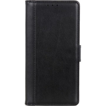 Shop4 - Xiaomi Mi A3 Hoesje - Wallet Case Grain Zwart
