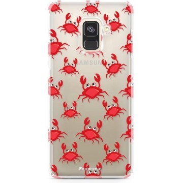 FOONCASE Samsung Galaxy A8 2018 hoesje TPU Soft Case - Back Cover - Crabs / Krabbetjes / Krabben