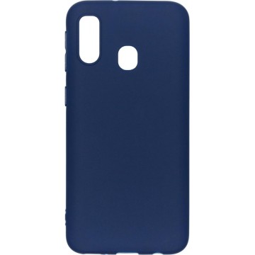 iMoshion Color Backcover Samsung Galaxy A40 hoesje - Donkerblauw