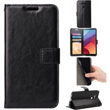 Samsung Galaxy J7 (2017) J730 Duos Book PU lederen Portemonnee hoesje Book case zwart