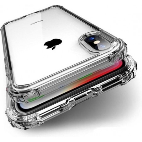 Hoesje voor Apple iPhone XR Transparant Siliconen Shock Proof - TPU Case met verstevigde randen
