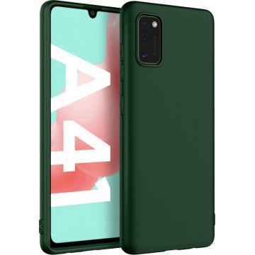 Samsung Galaxy A41 Hoesje Donker Groen - Siliconen Back Cover
