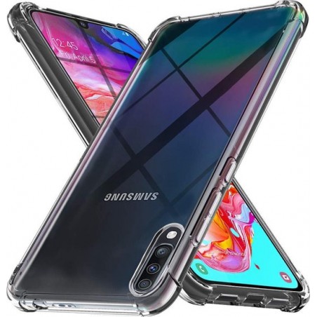 Samsung Galaxy A70 - Anti Shock Hybrid Hoesje Transparant