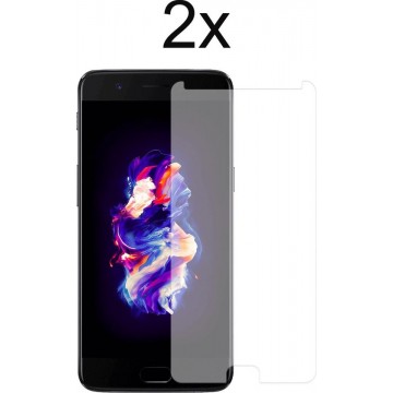 OnePlus 5 Screen Protector Glas - OnePlus 5 Screenprotector - 2x Tempered Glass Screen Protector
