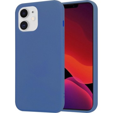 Silicone case iPhone 12 Mini - 5.4 inch - blauw