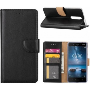 OnePlus 5 cover Portemonnee hoesje / book case Zwart