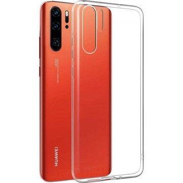 Extra Stevige Cover voor Huawei P30 Pro | Transparant Ultra Dunne TPU Siliconen case Hoesje