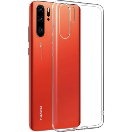 Extra Stevige Cover voor Huawei P30 Pro | Transparant Ultra Dunne TPU Siliconen case Hoesje