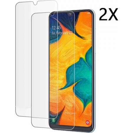 Ntech 2Pack Samsung Galaxy A30 - Screenprotector Tempered glass Beschermglas